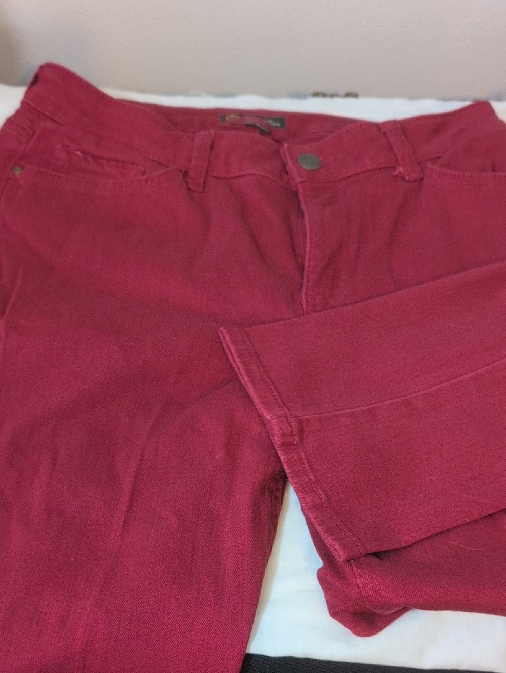 Lee Cranberry-Magenta Straight Leg Jeans